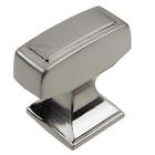 87390-sn-1 Gliderite Hardware Inch Rectangle Deco Satin Nickel Cabinet 849376020126