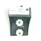 885785828465 Threshold Knob Set White And Satin Nickel Finish