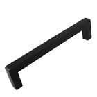 21683-128-mb-10 9 Pack 5inch Matte Black Solid Square Slim Cabinet Drawer Bar Pulls 21683-128-mb-1