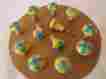 9005 C 12 Pottery Knobs Pulls 1.1 2 For Cabinets Drawers Yellow Blue Flower