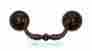 9420 75 Omnia Decorative Drop Pull With Rosettes Vintage Copper New Sealed