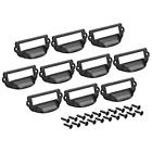 A18011600ux0108 Cup Pulls Drawer Kitchen Cabinet Handles Black Hole Centers Pack