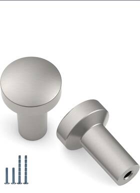 Ocnyn8hs15 Aaf 9 Pack Cabinet Knobs Brushed Nickel Kitchen Round Dresser Hardware New