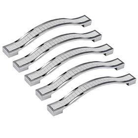 Knob-sil-128-5p Abcgoodefg 5 Pack Bling Bathroom Cabinet Knobs Drawer Pulls Kitchen Cabinets Handles Kno