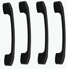Abetammy 782003463975 Cabinet Pulls 4 Pcs Handle Pull Black 4.38 Inches