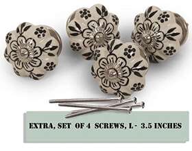 Abhandicrafts 652508414072 Pumpkin Knobs Vintage Ceramic Kitchen Cabinet Drawer Dresser Cupboard P