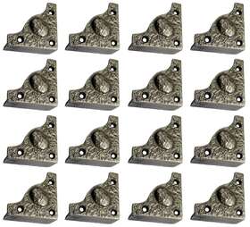 Ah-bam-cor-002-ir Adonai Hardware Inch Bamah Antique Iron L-corner Supplied As 16 Pieces Per Pack