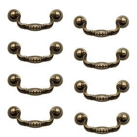 Ddh002 Adyoney 8 Pcs 3 Inch P02 Drop Drawer Handles Antique Brass Gold Cabinet Handle Drawe