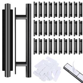 Aeaocvo 703532 1 Fbflg0ah 30 Pack Adhesive Cabinet Handles Self-stick Peel And Stick Black