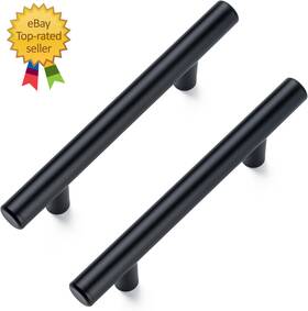 Aegero 744110942064 30 Pack 5 Inch Kitchen Cabinet Handles Matte Black Pulls Drawer
