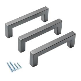 Aibeli 774980051931 Pewter Cabinet Pulls 10 Pack 3 3/4 Inch Hole Center Ancient Grey Drawer