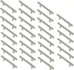 Aimyoo 313035159194 Cabinet Handles - Pack Of 30 Stainless Steel T Bar Drawer Pulls Cupboard