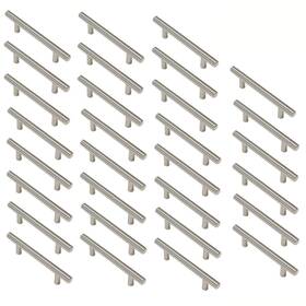 Aimyoo 666389992024 Cabinet Handles - Pack Of 30 Stainless Steel T Bar Drawer Pulls Cupboard Knob