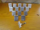 8007 Al Aluminum Knobs Rectangle Satin Finish For Cabinets