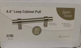 Aldhurst 810090551227 30 Pack 4.6 Inch Loop Cabinet Pull-satin Nickel