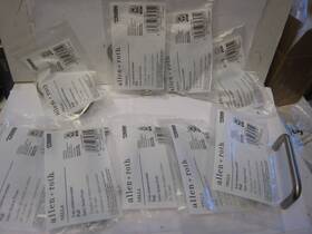 S271-3-bni Allen Roth Lot Of 9 Satin Nickel Drawer Handle Pulls 3 Inch C-c And -nella