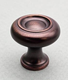 Allen Roth Z2240-32-achrl Aged 9 Bronze Cabinet Knob 1-1/4 Inch Round Transitional Zinc Hardware