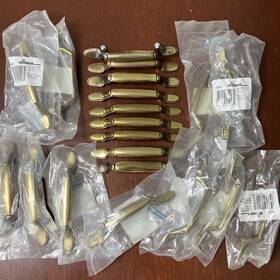 Allison 039257254461 254lb Burnished Brass Drawer Handle Lot Of 20
