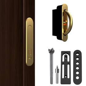 Alloytech 198715229127 Pocket Door Pull Swivel Handle With Concealed Hardware And Quick Install Kit