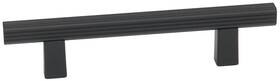 A2905-4-mb Alno A2905-4 Quadrato 4 Inch Center To Modern Grooved Square - Black