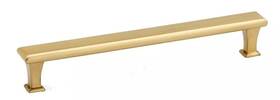A310-8-sb Alno A310-8 Manhattan 8 Inch Center To Solid Brass Flat Cabinet Handle / Draw