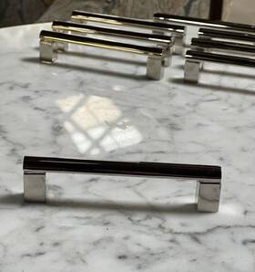 A430-4-pc Alno A430-4 Vogue 4 Inch Center To Solid Brass Bold Cabinet Polished Chrome