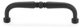 Alno A702-4-mb A702-4 Traditional 4 Inch Center To Single Knuckle Solid - Black