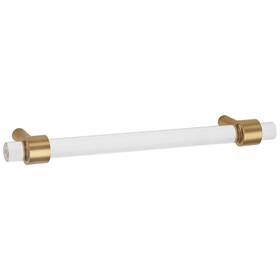 A860-8-sb Alno Contemporary Acrylic 8 Inch C To Bar Cabinet Pull In Satin Brass