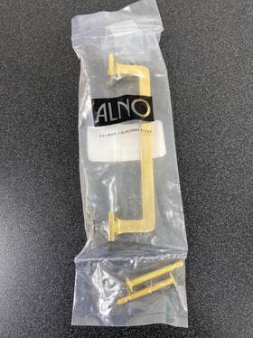 A950-4-pb Alno A950-4-pb/nl Millennium 4 Inch Handle Cabinet Pull - Unlacquered Brass