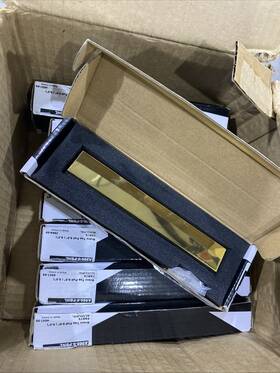 A960-6-pb Alno A960-6-pb/nl Lot Of 8 - Tab 6.5 Inch Finger Cabinet Pull Unlacquered Brass
