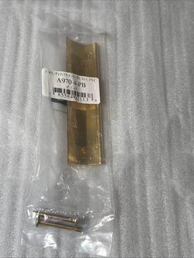 A970-4-pb Alno A970-4-pb/nl Tab Pulls Unlacquered Brass 4 Inch Center To Finger Cabinet
