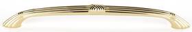D112-ap-pb Alno D112-ap-pb/nl D112-ap Ribbon And Reed Traditional Solid Brass 10 Inch Center To -