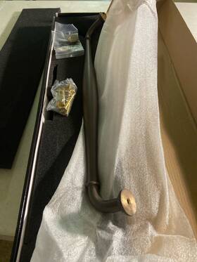 D726-18-chbrz Alno Charlies 18 Inch Brass Appliance Pull - Chocolate Bronze