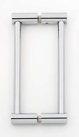 G715-6-pc Alno G715-6 Chrome Contemporary I 6 Inch Center To Back Door Pull Set