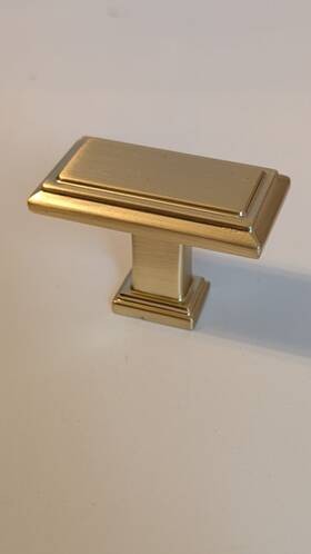 Al6072bb Alsazzbg Alzassbg 15 Cabinet Drawer Knobs Pull Rectangular Brushed Gold 1.5 Inch