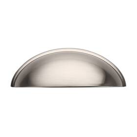 Alzassbg 680465911426 10 Pack Brushed Satin Nickel Cabinet Cup Pulls 3 Inch76mm Hole Centers Cabine