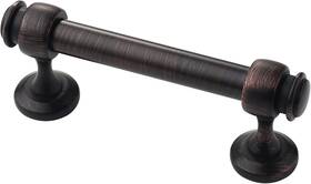 Alzassbg 766150930177 10 Pack Oil Rubbed Bronze Cabinet Bar Handle Pull 3 Inch 76mm Hole Center