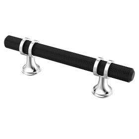 Al3087 Alzassbg 15 Pack Matt Black And Silver Cabinet Handles 3 Inch 76mm Hole Centers Kitchen