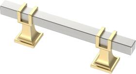Al3094 Alzassbg 10 Pack Satin Nickel And Gold Cabinet Pulls 3 Inch Or 7 Hole Centers