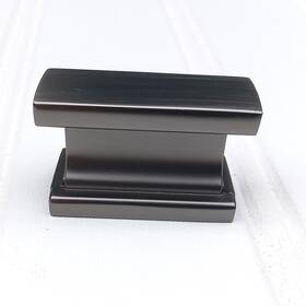 Al6061bbn Alzassbg 10 Pack Brushed Black Nickel Cabinet Knobs Rectangle Hardware Gray Pull