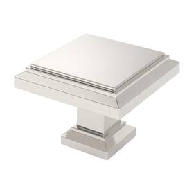 Al6071sn Alzassbg 10 Pack Brushed Satin Nickel Cabinet Knobs 1.3 Inch 32mm Square Kitchen Cab