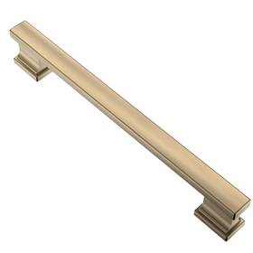 B0cm37y29t Alzassbg 15 Pack Brushed Antique Brass Cabinet Pulls 6-1/4 Inch Hole Centers Kit
