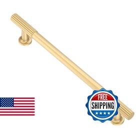 B0dk8vdznl Alzassbg 10 Pack Brushed Gold 6-1/4 Inch Cabinet Pulls Handles Al3095mgp