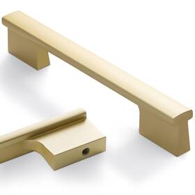 Am1815 Amasideca 10 Pack Brushed Gold Cabinet Pulls 5 Inch Hole Centers Kitchen Handle