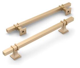 2h0067 Amerdeco Cabinet Pulls Champagne Gold 10 Pack 5 Inch Center 7.6 Long