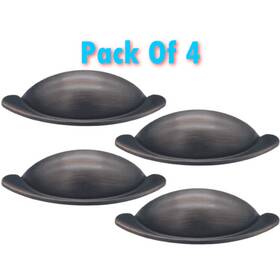 Amerdeco 549131862638 4 Pack - Oil Rubbed Bronze Shaker Style Cabinet Pulls 2-1/2 Inch Centers