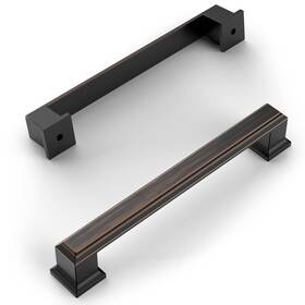 Amerdeco 707618491892 10 Pack Oil Rubbed Bronze 5 Inch128mm Hole Centers Kitchen Cabinet Pulls Cabi