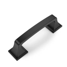 Amerdeco 707618491960 10 Pack Matte Black 3 Inch 76mm Hole Centers Kitchen Cabinet Pulls Hard