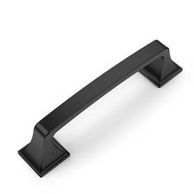 Amerdeco 707618491991 10 Pack Matte Black 3-3/4 Inch 96mm Hole Centers Kitchen Cabinet Pulls Hardw