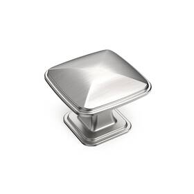 Amerdeco 707618492417 10pack 1-1/4inch Shiny Brushed Satin Nickel Cupboard Drawer Knobs Kitchen Cabine
